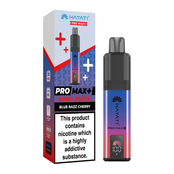 Blue Razz Cherry Hayati Pro Max Plus 6000 Puffs Disposable Vape