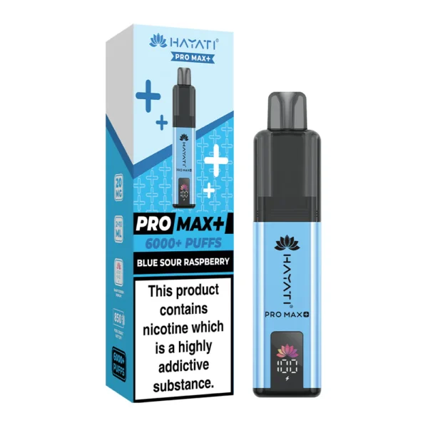 Blue Sour Raspberry Hayati Pro Max Plus 6000 Puffs Disposable Vape