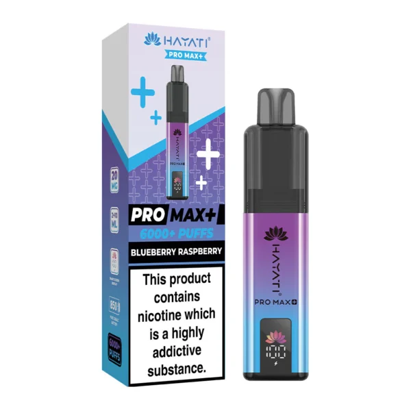 Blueberry Raspberry Hayati Pro Max Plus 6000 Puffs Disposable Vape