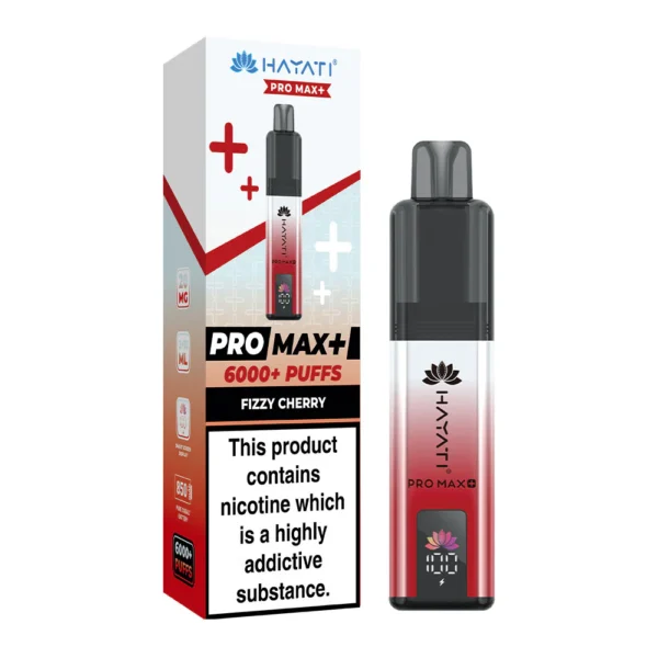 Fizzy Cherry Hayati Pro Max Plus 6000 Puffs Disposable Vape