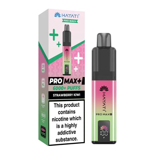 Strawberry Kiwi Hayati Pro Max Plus 6000 Puffs Disposable Vape