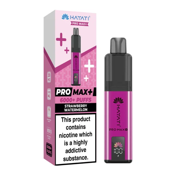 Strawberry Watermelon Hayati Pro Max Plus 6000 Puffs Disposable Vape