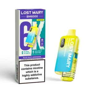 Blue Razz Lemonade Lost Mary BM6000 Refillable Pod Kit
