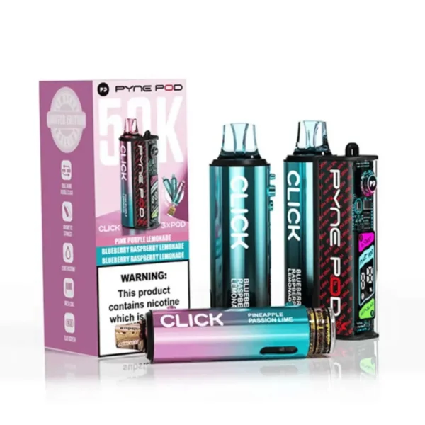 Lemonade Edition PYNE POD Click 50K Puffs Prefilled Pod Kit