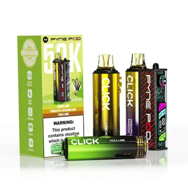 Lime Edition PYNE POD Click 50K Puffs Prefilled Pod Kit