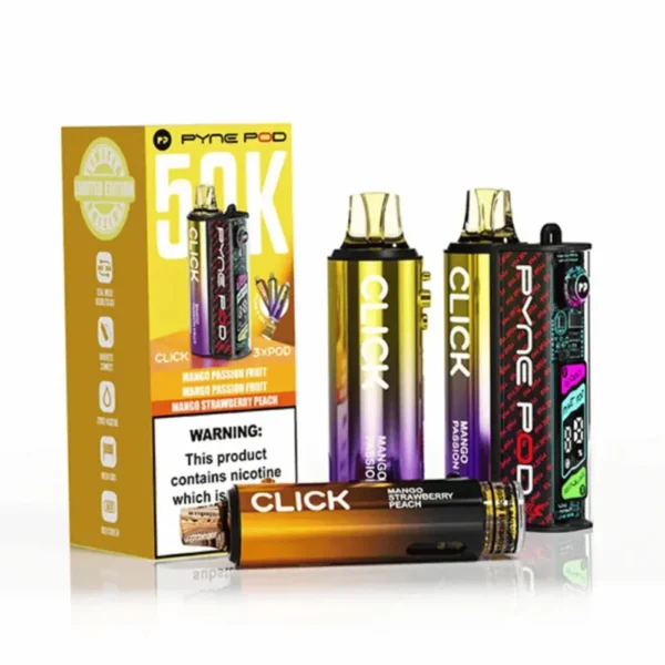Mango Edition PYNE POD Click 50K Puffs Prefilled Pod Kit