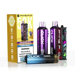 Raspberry Edition PYNE POD Click 50K Puffs Prefilled Pod Kit